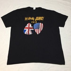 Def Leppard Journey 2018 World Tour Concert Shirt